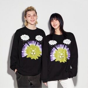 Uniqlo x Alex Oslon Black Long Sleeve Tee. Size S